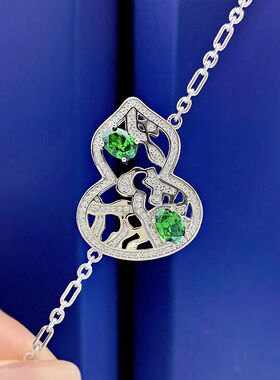 闪耀葫芦手链莫桑钻石白金大促