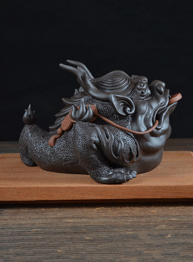 德化陶瓷工艺品动物金蟾玄关摆件