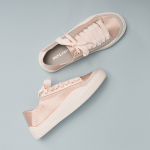 西班牙小众丝绸缎休闲鞋