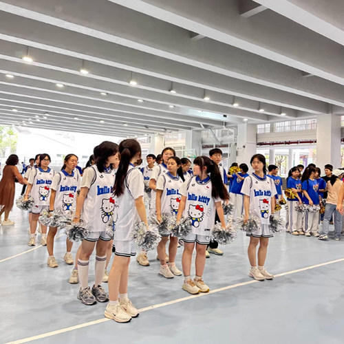 {顺丰包邮}数码印哪吒短袖篮球服套装男女无袖定制卡通hellokitty - 图1