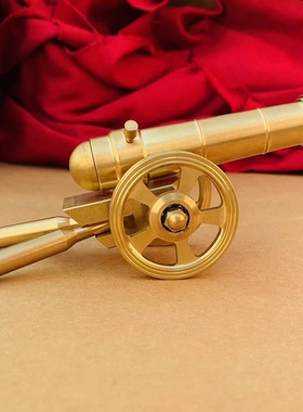 【黄铜工艺品厂家】黄铜李云龙大炮家居客厅饰品工艺品摆件送礼品