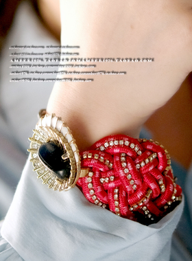 童话重工珐琅釉手链黑玛瑙