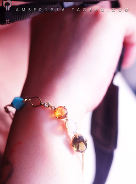 童话水晶钻宝石镀金手链