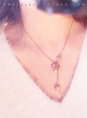 No.243 Fossil 生命之树 欧美风合金镀金镂空雕刻项链