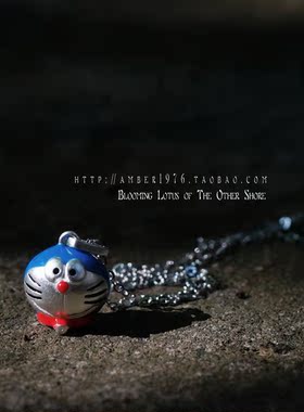 你是我永远的朋友┆3D硬金工艺 原厂原版纯银釉色哆啦A梦项链