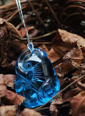 天然鉴定证书托帕石吊坠