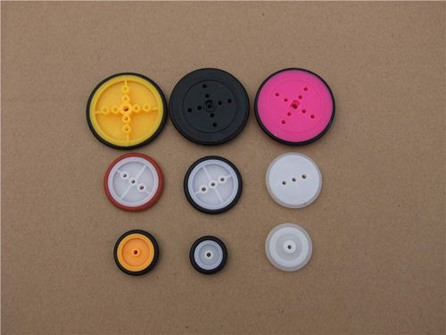 36mm直径皮带轮 3MM D字孔带轮  模型车轮轮毂制作 DIY配件 小车 - 图1