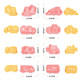 Engineering truck biscuit mold baking household cake cookie 3D three-dimensional children's set push-type plasticine mold