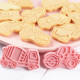 Engineering truck biscuit mold baking household cake cookie 3D three-dimensional children's set push-type plasticine mold