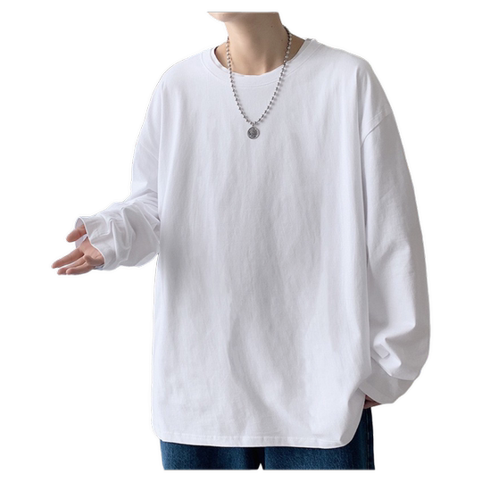 NASA joint heavyweight pure cotton T-shirt men's long sleeves