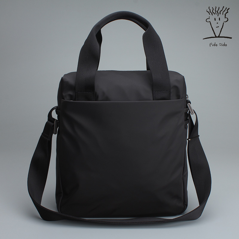 FIDO DIDO 男士手提单肩包公文包牛津布竖款男包简约商务休闲英伦 - 图2