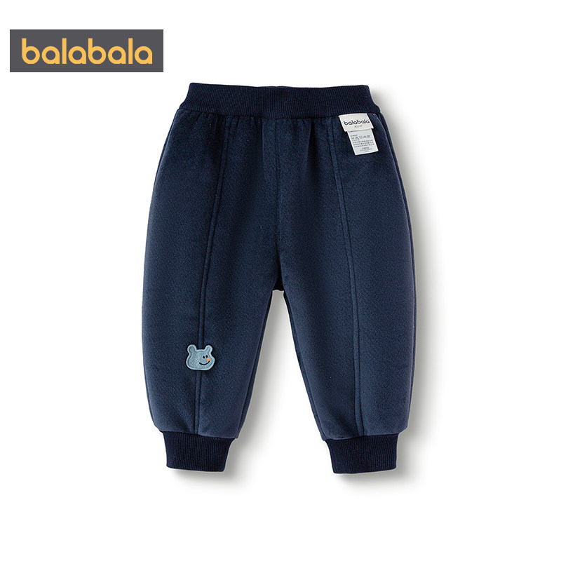 巴拉巴拉儿童裤子男童女童加绒运动裤秋冬季新款宝宝加厚休闲长裤,淘宝优惠券,粉丝福利购,淘宝优惠卷
