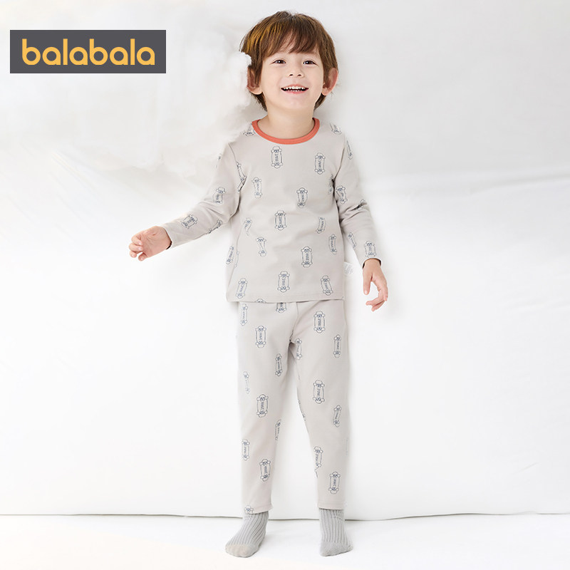 巴拉巴拉儿童内衣套装男童女童秋衣秋裤冬季新款小童宝宝保暖睡衣,淘宝优惠券,粉丝福利购,淘宝优惠卷