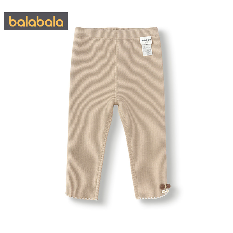 【商场同款】巴拉巴拉女童加绒打底裤秋冬季新款宝宝外出加厚裤子,淘宝优惠券,粉丝福利购,淘宝优惠卷