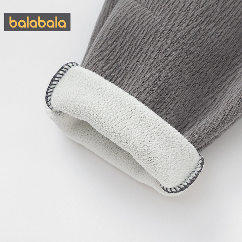 巴拉巴拉儿童加绒裤子婴儿宝宝长裤秋冬款童装男童女童外出萝卜裤,淘宝优惠券,粉丝福利购,淘宝优惠卷