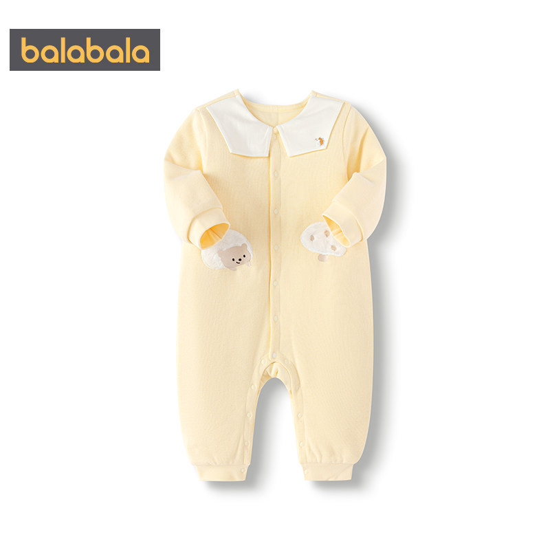 巴拉巴拉宝宝连体衣婴儿衣服夹棉加厚睡衣冬装新款童装男女童保暖,淘宝优惠券,粉丝福利购,淘宝优惠卷
