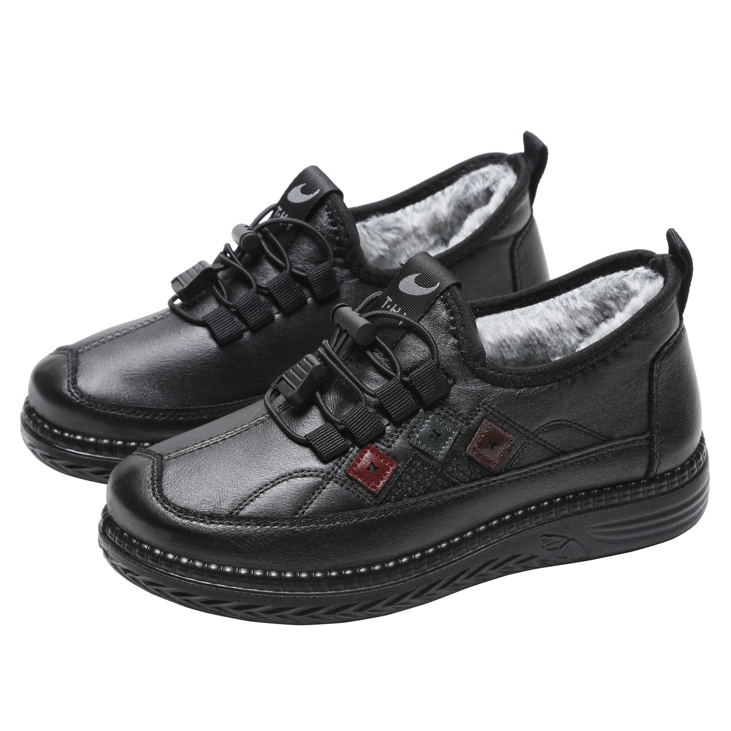 老北京2025新款冬季加绒保暖棉鞋女中老年防滑软底休闲鞋妈妈棉鞋,淘宝优惠券,粉丝福利购,淘宝优惠卷