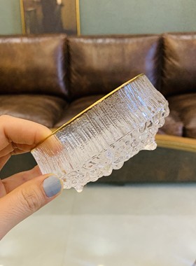 纯手工制作三足水晶玻璃轻奢风