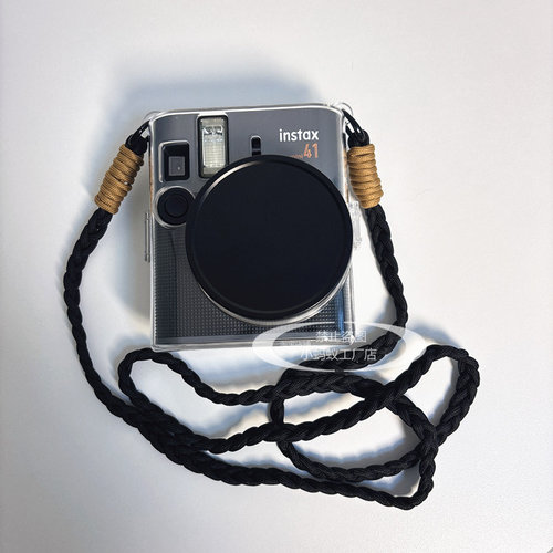 mini41拍立得保护套富士12相机透明壳子卡通镜头盖背带绳90/99/40 - 图1