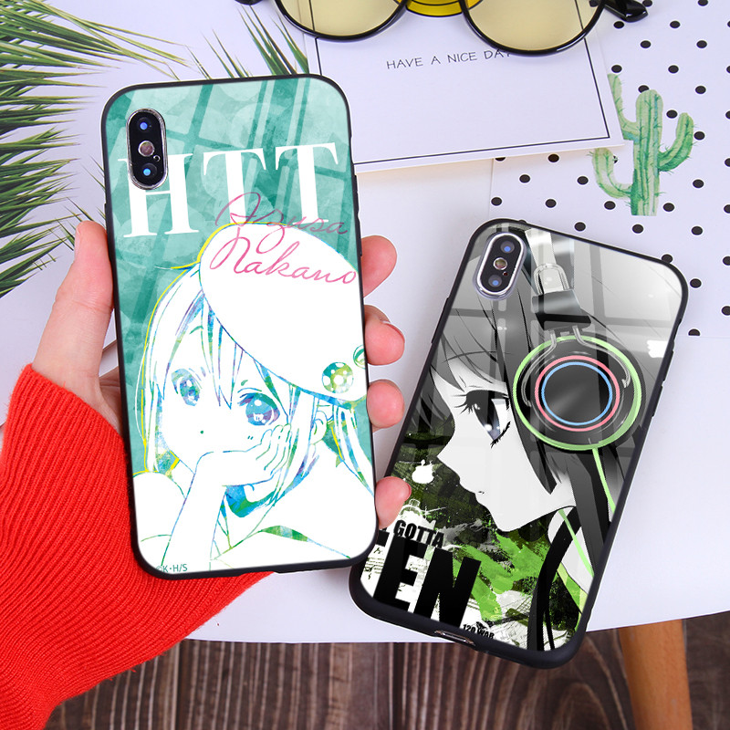 适用轻音少女小米红米note11/note8pro/k30/pro玻璃k50手机壳卡通 - 图1
