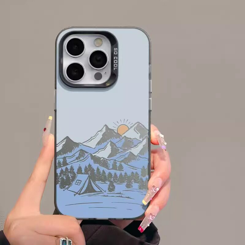 雪山日出适用苹果手机壳17Air16promax小米15情侣iphone14华为mate80propura90荣耀vivo红米k90一加opporeno
