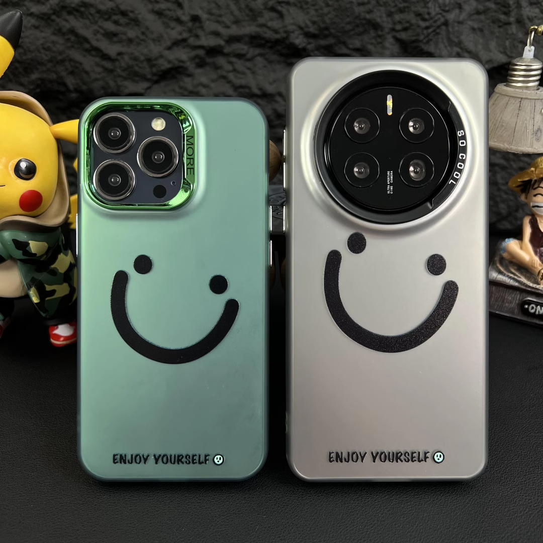 原创欧美笑脸苹果手机壳16promax小米15情侣iphone14华为mate60pro新款pura70荣耀vivo红米k80一加opporeno13