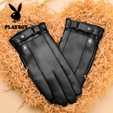 Playboy, мужские демисезонные зимние утепленные удерживающие тепло ветрозащитные водонепроницаемые перчатки