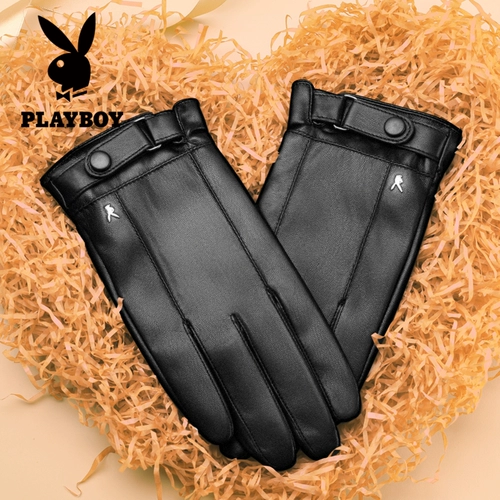 Playboy, мужские демисезонные утепленные удерживающие тепло ветрозащитные водонепроницаемые перчатки