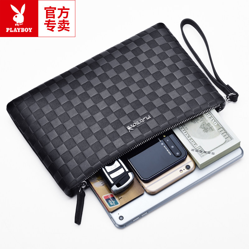 花花公子男商务休闲2021新款手拿包 振兴箱包男士包袋