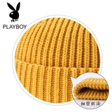 Playboy, мужская трикотажная шерстяная демисезонная шапка, в корейском стиле