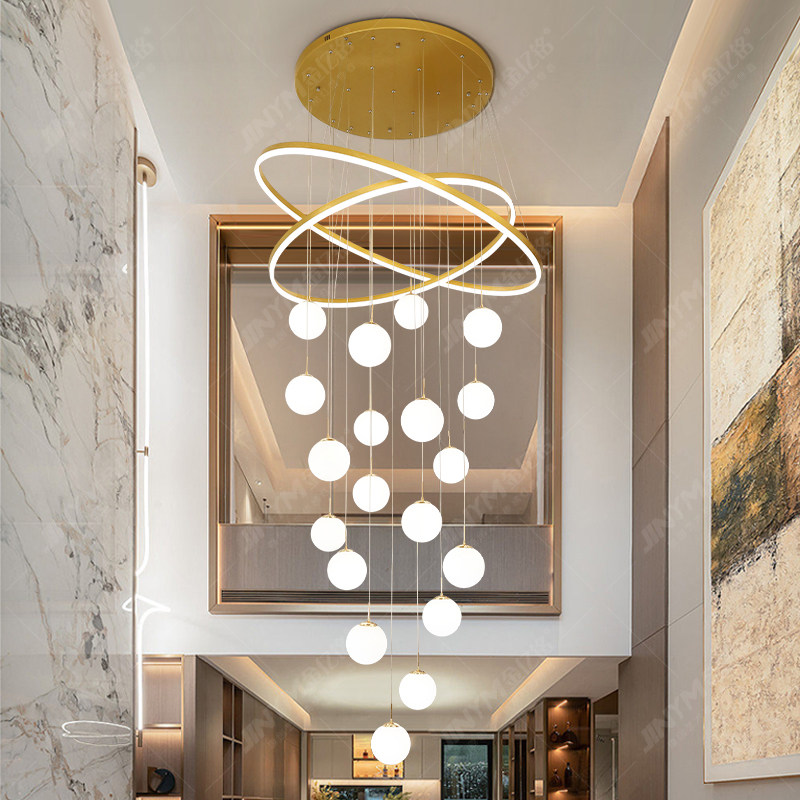 2025新款别墅挑空客厅大吊灯现代简约极简挑高loft公寓复式楼跃层,淘宝优惠券,粉丝福利购,淘宝优惠卷