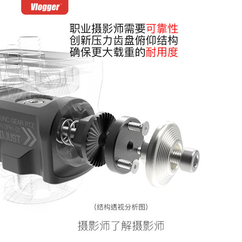 齿盘蜗牛云台相机热靴支架配件扩展监视器转接阻尼 适用于阿童木陈文坚NINJA V PLUS  SHINOBI 7 - 图2