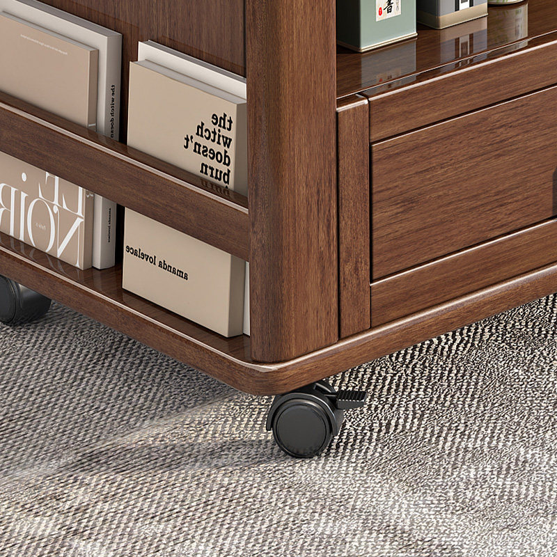 简约现代实木移动角几边几胡桃木小户型茶几沙发多功能储物折叠桌,淘宝优惠券,粉丝福利购,淘宝优惠卷