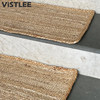 Natural jute hand-woven non-slip and wear-resistant stair step mat