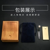 Латунная классическая ультратонкая креативная зажигалка, подарок на день рождения