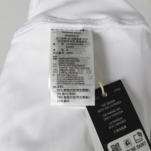 Adidas 阿迪达斯 女款运动训练舒适透气网球运动百褶短裙 IA7038 - 图1