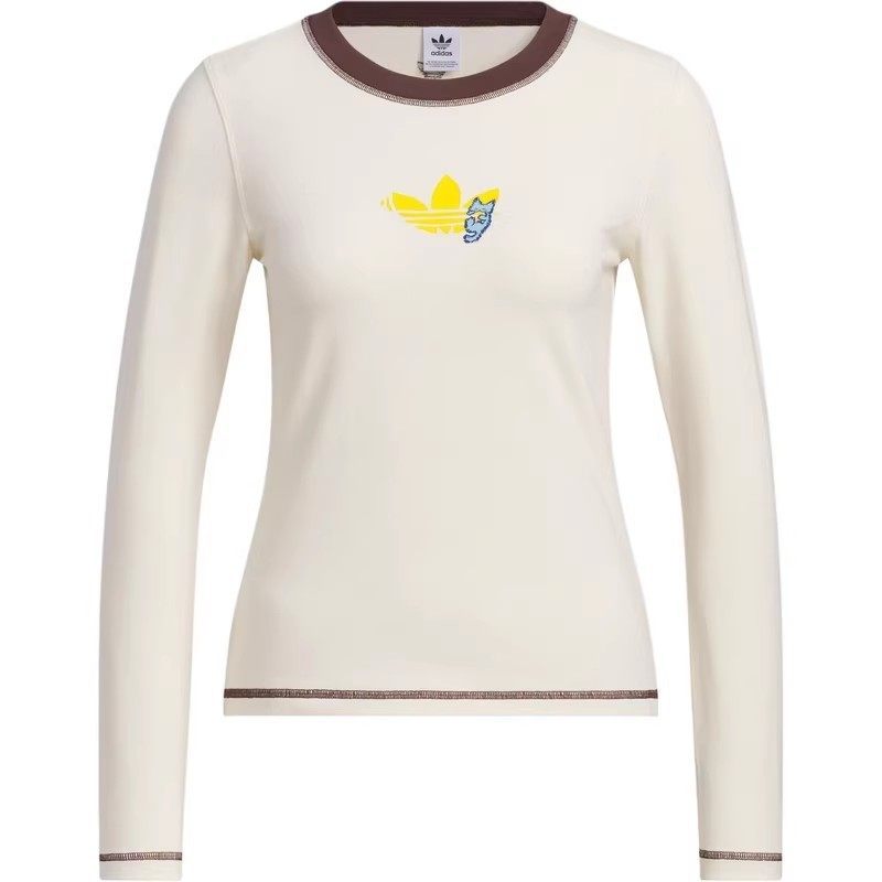 Adidas 阿迪达斯 三叶草 女款运动休闲舒适长袖T恤打底衫 JL7549,淘宝优惠券,粉丝福利购,淘宝优惠卷