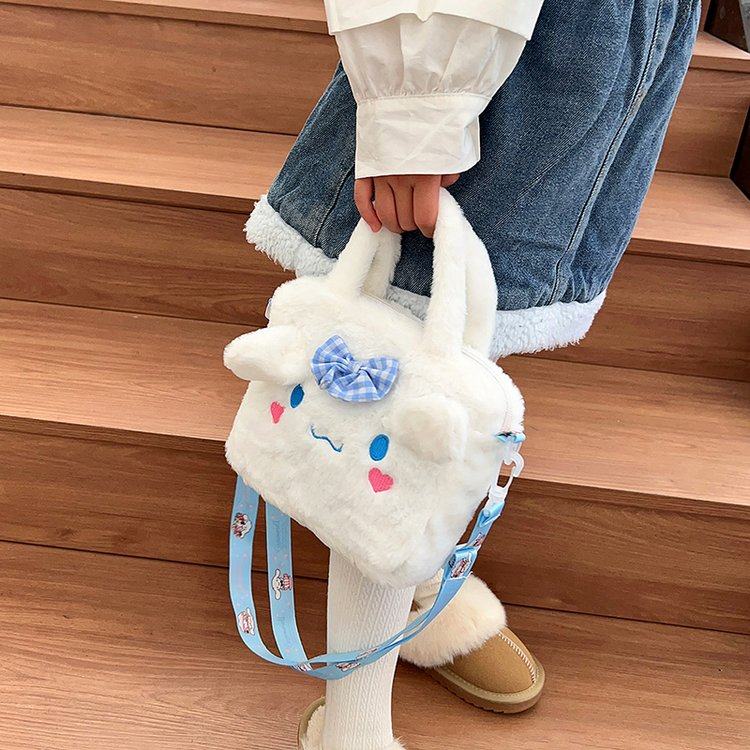 毛绒包包女斜挎包卡通儿童包冬季新款可爱小女孩玩偶手提单肩包包,淘宝优惠券,粉丝福利购,淘宝优惠卷