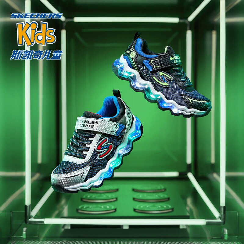 skechers斯凯奇儿童发光鞋运动鞋 skechers童鞋运动鞋