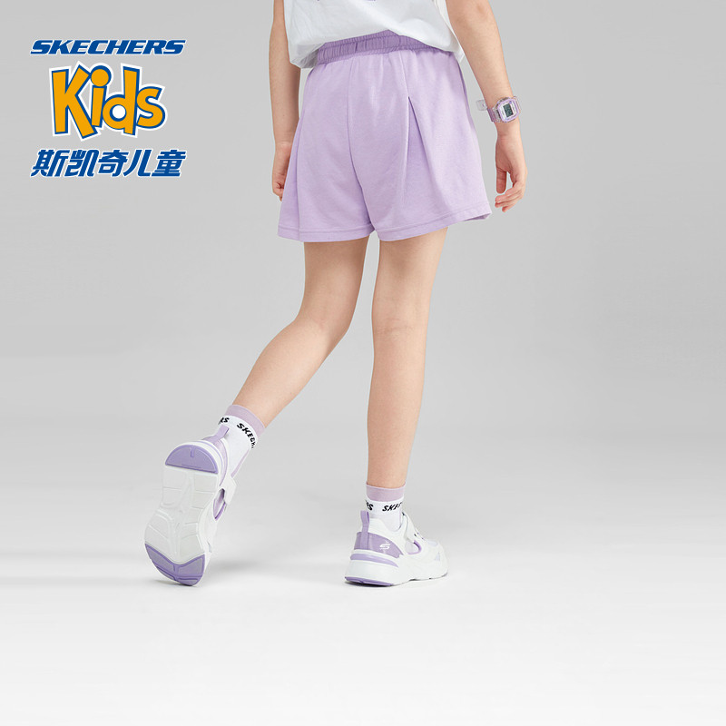 斯凯奇冰肌科技女童短裤2023运动裤 skechers童鞋裤子