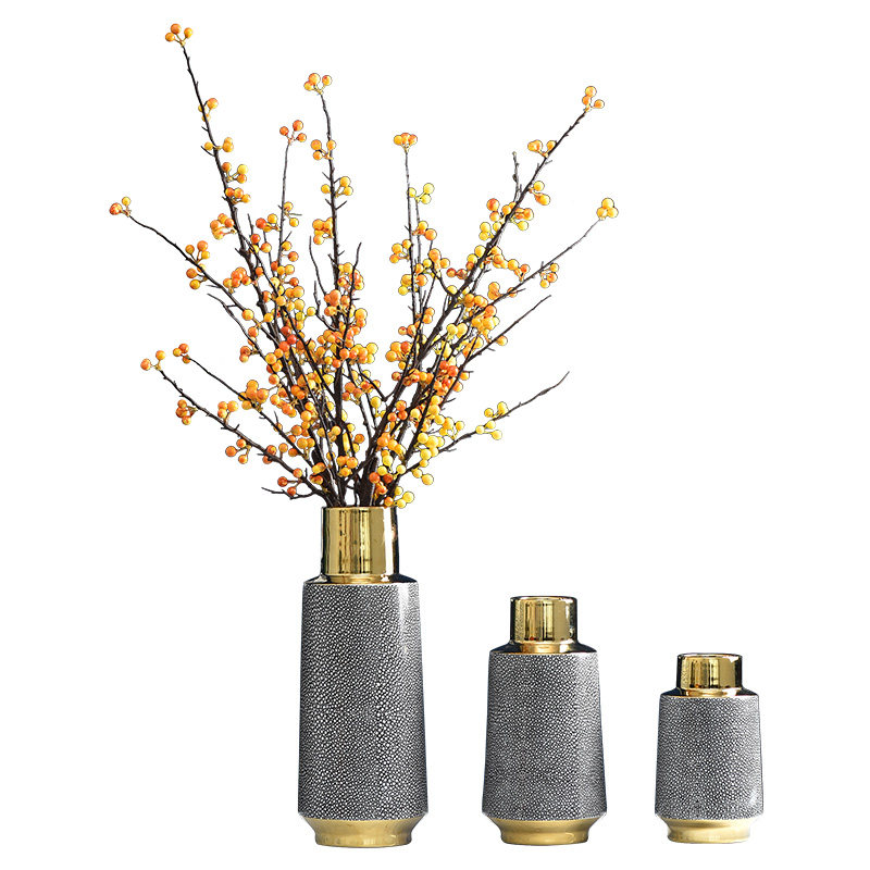 轻奢客厅创意插花摆件家居装饰品陶瓷花瓶花艺摆设