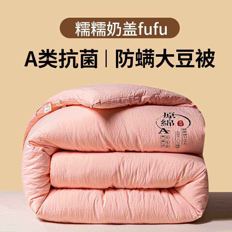 全棉大豆纤维被夏被空调被夏凉被棉被薄被子春秋冬季冬被芯可机洗,淘宝优惠券,粉丝福利购,淘宝优惠卷