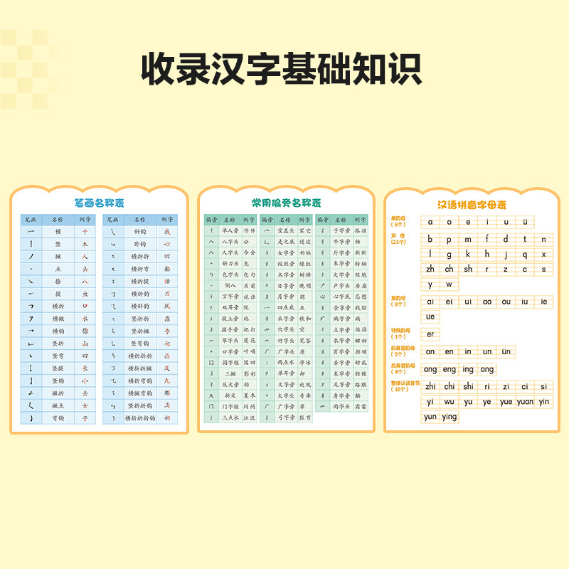洪恩识字1800字认字本小蓝本APP配套组词造句拼音练习正版