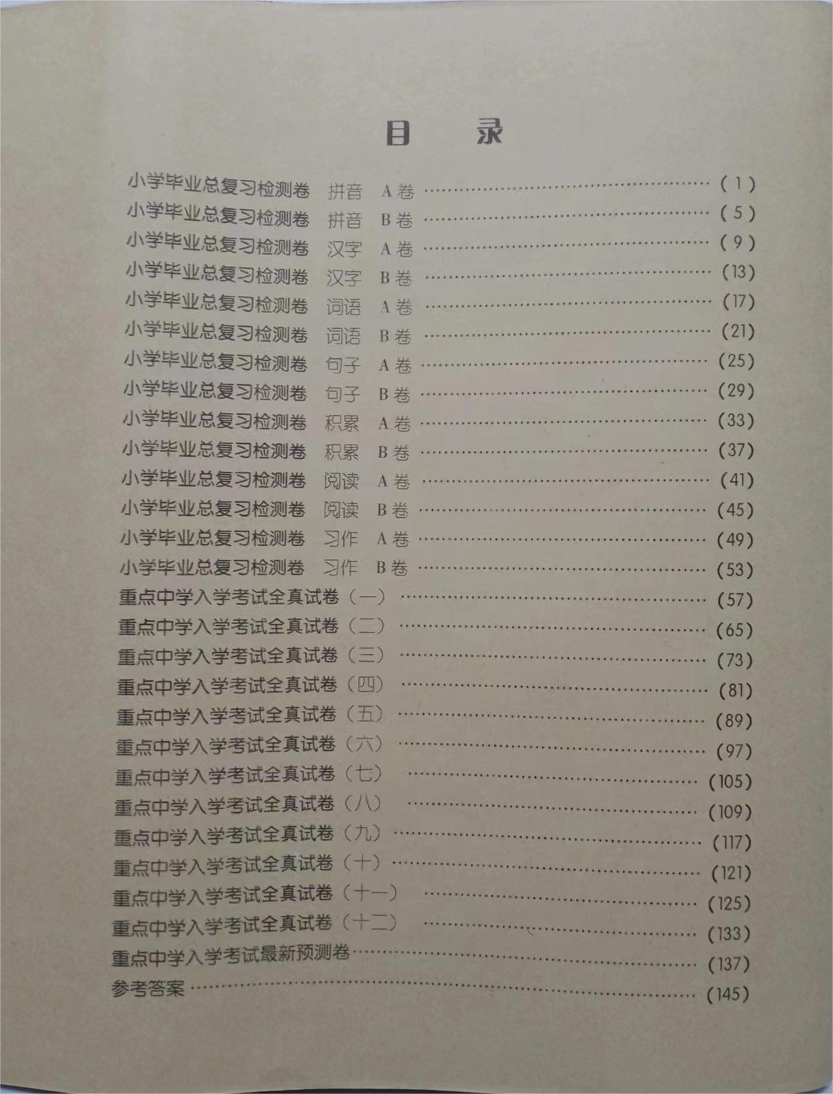 云南省小学毕业总复习重点中学入学考试全真试卷语文数学部编版小升初总复习小学六年级升初中小考真题卷知识点强化训练复习资料