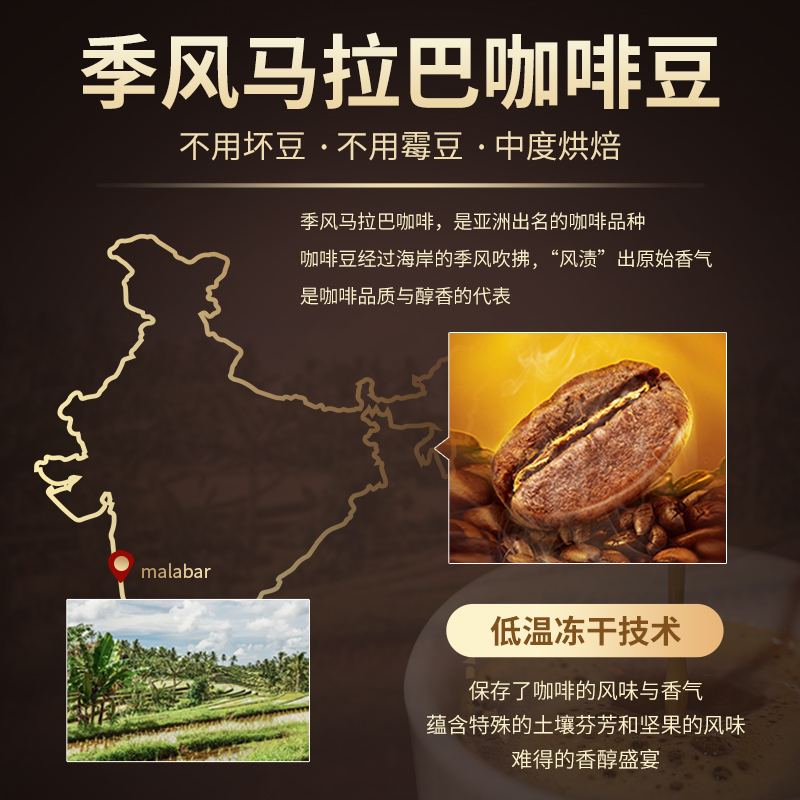 佰纳吉防弹咖啡生酮冻干粉速溶代餐奶昔饱腹食品冲饮官方正品