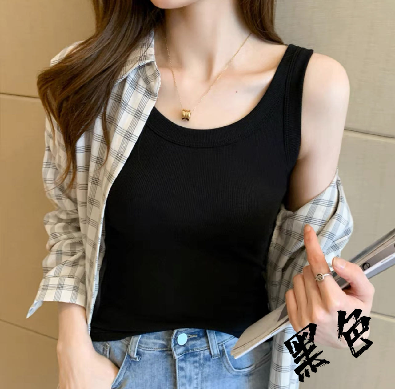 2024糖果色吊带背心女夏外穿新款韩版内搭修身无袖上衣早秋小衫DC_莎琪高端内衣店_女装/女士精品-第4张图片-提都小院 2024糖果色吊带背心女夏外穿新款韩版内搭修身无袖上衣早秋小衫DC_莎琪高端内衣店_女装/女士精品-第4张图片-提都小院