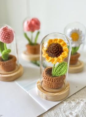 乐织手工diy玫瑰花盆栽材料包