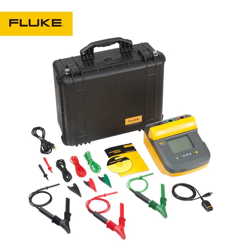 FLUKE福禄克F1550C FC/KIT绝缘电阻测试仪F1555 FC/KIT摇表兆欧表 - 图2