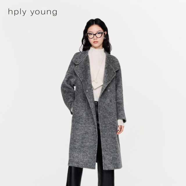 Online mid-length coat HPLY commuting style