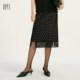 HPLY 2025 spring new women's straight polka-dot slim commuting skirt
